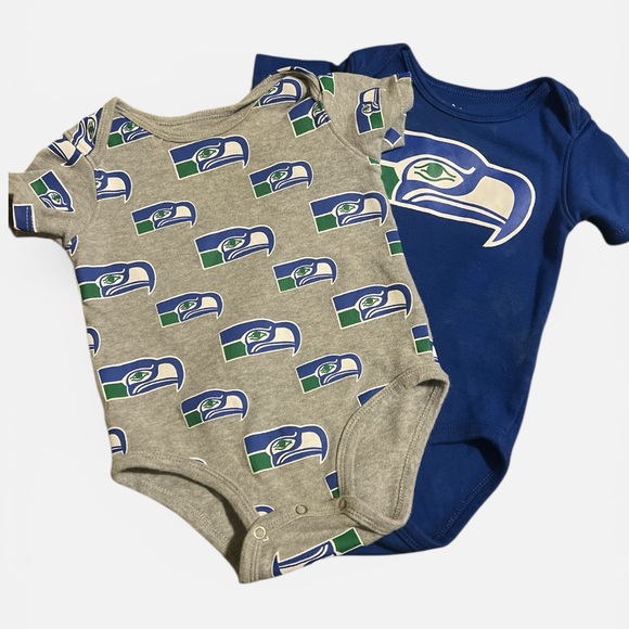 NFL Other - SEAHAWKS NFL Baby One Piece Set - Gray and Blue